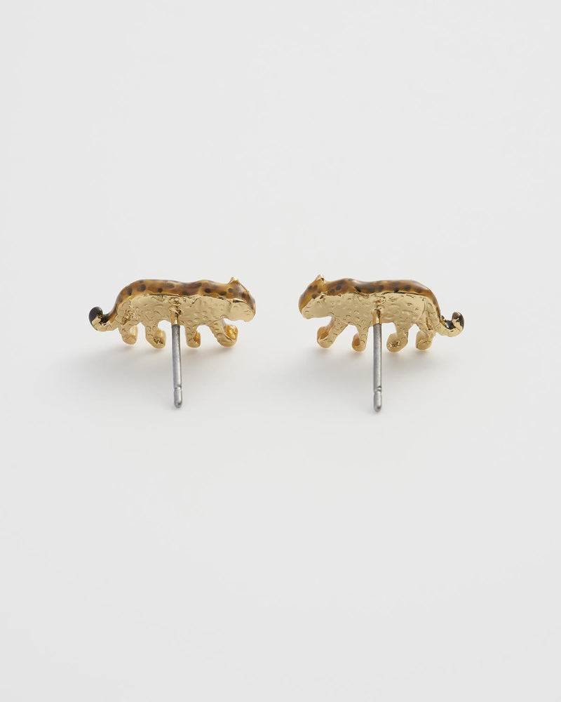 Leopard Stud Earrings