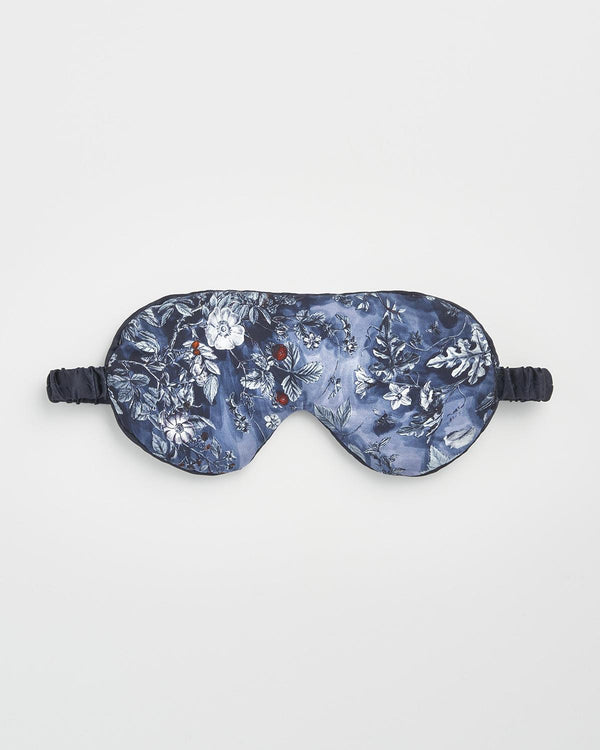 Nocturnal Garden Sleep Mask Midnight Blue