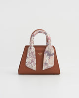 Deco Blooms Mini Tan Tote