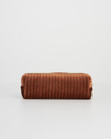 Rust Corduroy Velvet Pencil Case