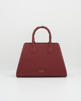 Burgundy Large Structured Tote