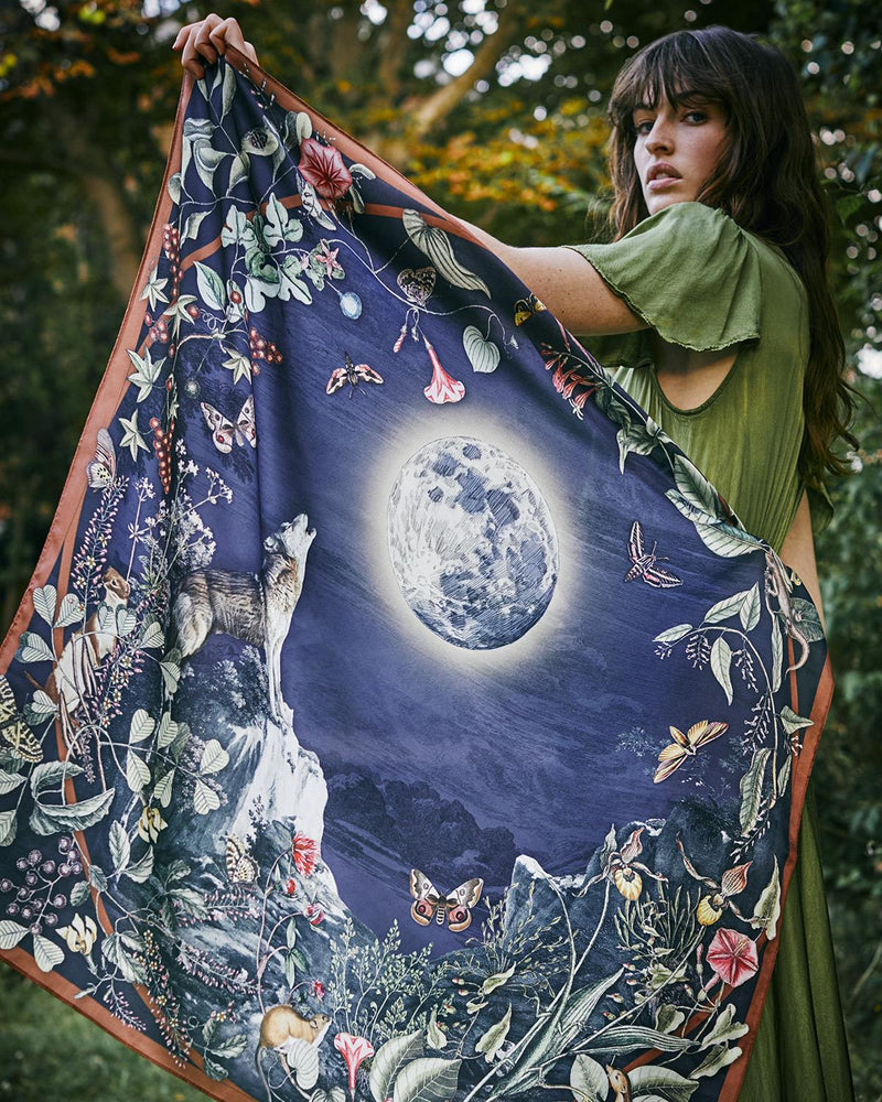 Wolf Garden Narrative Square Scarf