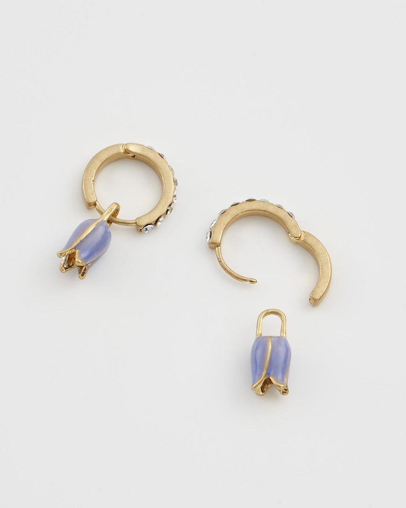 Bluebell Charm Huggie Earrings