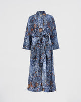 Nocturnal Garden Kimono Midnight Blue