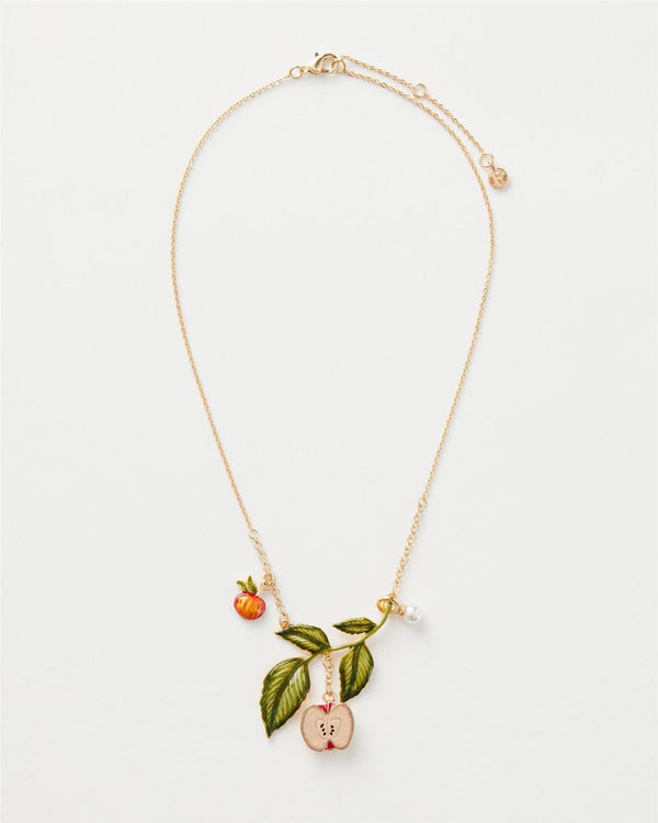 Enamel Apple Tree Necklace