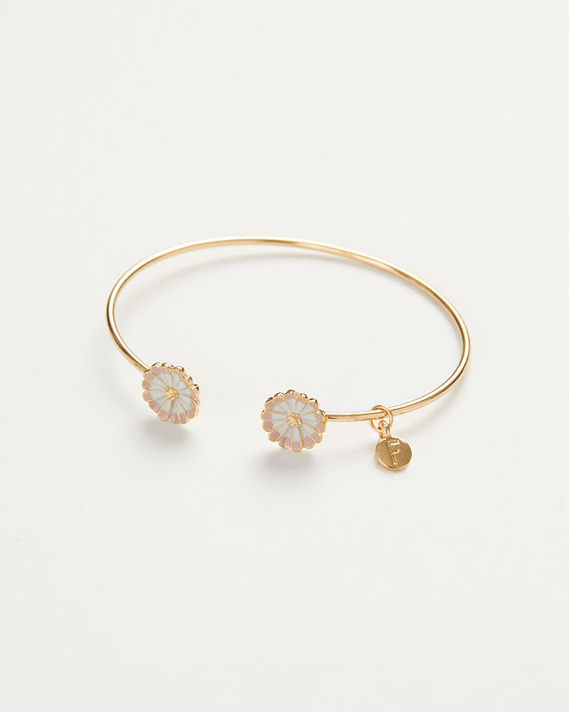 Enamel Daisy Bangle