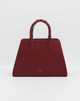 Burgundy Large Structured Tote