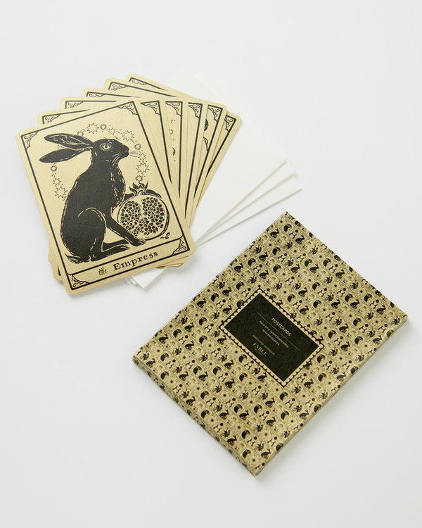 Jessica Roux Tarot Tales Postcards 6 Pack - Gold Metallic