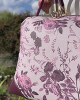 Rambling Rose Tote Bag - Burgundy