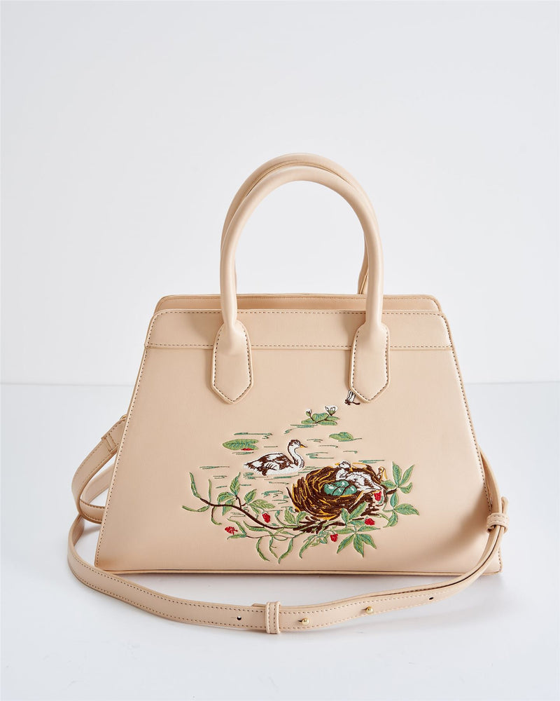 Henrietta Tote Bag Embroidered Cygnet