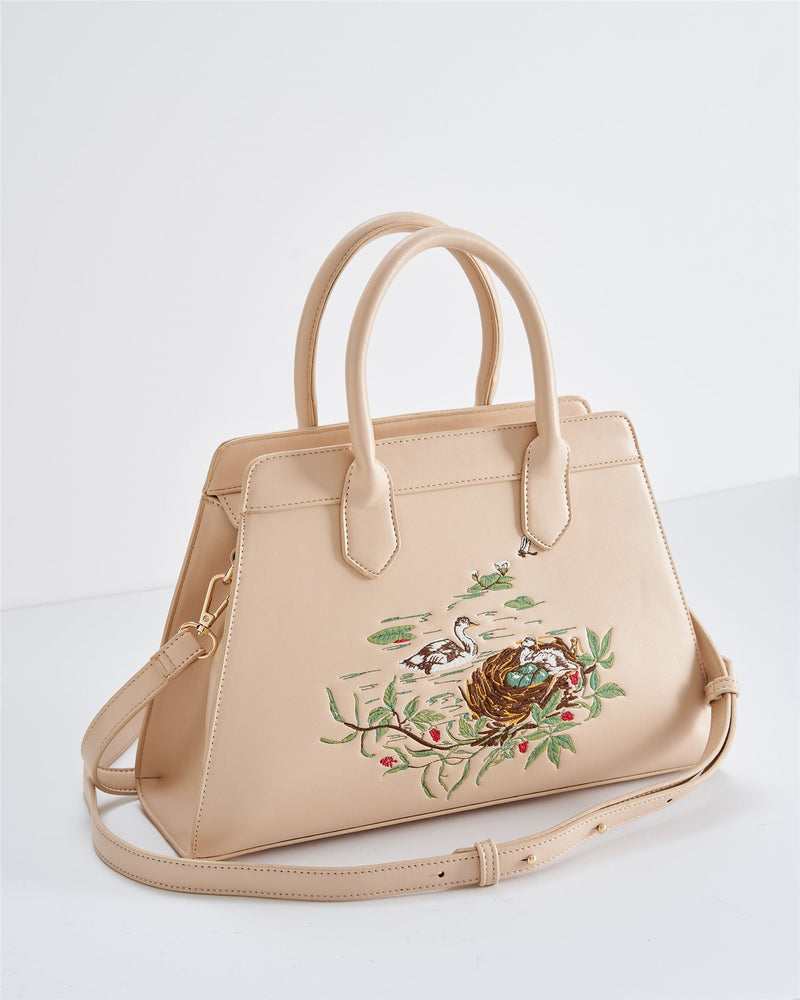 Henrietta Tote Bag Embroidered Cygnet